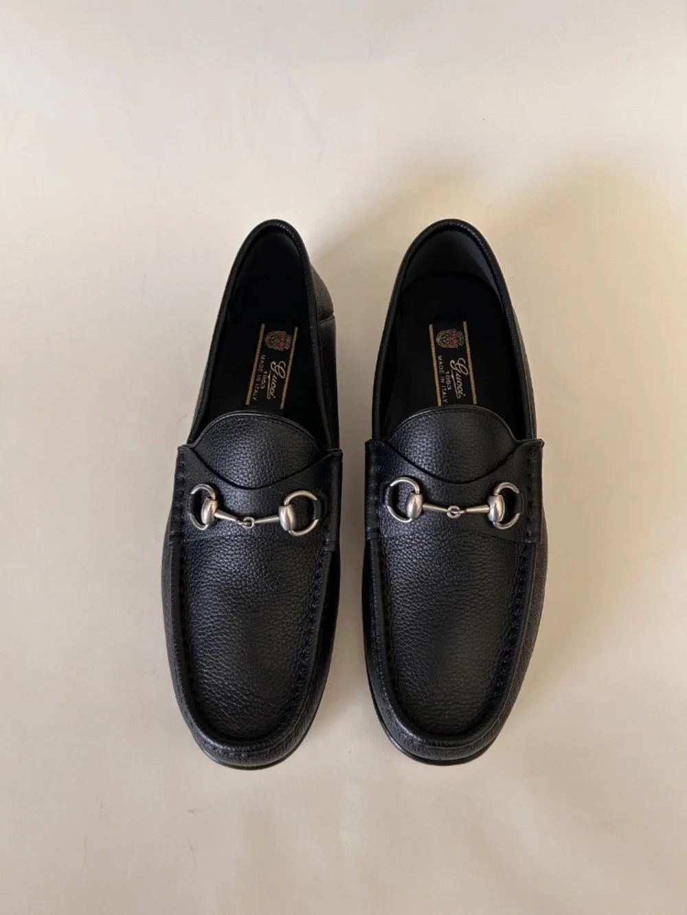 GUCCI Men's Horsebit 1953 Loafers Black Leather Size 10 (US) NIB 816370 AAEHX